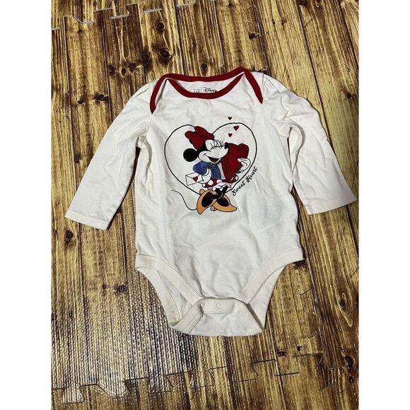 Disney Baby Gap Minnie Mouse One Piece Snap Up 6-12 M - Picture 1 of 5